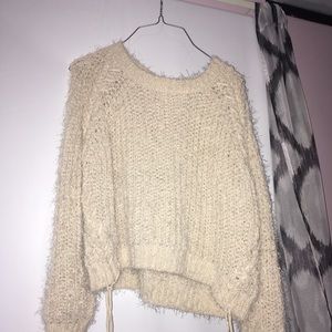 Fuzzy Warm Beige sweater